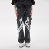 Printed Multi-Pocket Cargo Pants Men's plus Size Retro Sports Casual Pants Street Trendy Trousers Men Pants