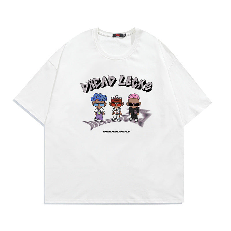 2022 Summer Man Outfits Printed Short Sleeve