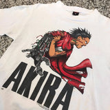 Akira T Shirt Vintage Day Man Illustration Short Sleeve T-shirt Oversize