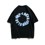 Couple's Three-Dimensional Letter Short Sleeve T-shirt Men's Summer Loose round Neck Half Sleeve Student Cotton Casual