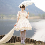 Gothic Lolita Harajuku Style Clothing Day and Night Carol Jsklolita Lace Lolita Dresses