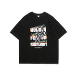 Men T Shirt Summer Casual Tops Men's Clothes Summer Wear Vintage Men's round Neck Short Sleeve Casual Loose Letter Printed T-shirt