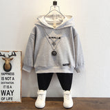 Toddler Boys Sweater Boys Hooded Sweatshirt Spring and Autumn