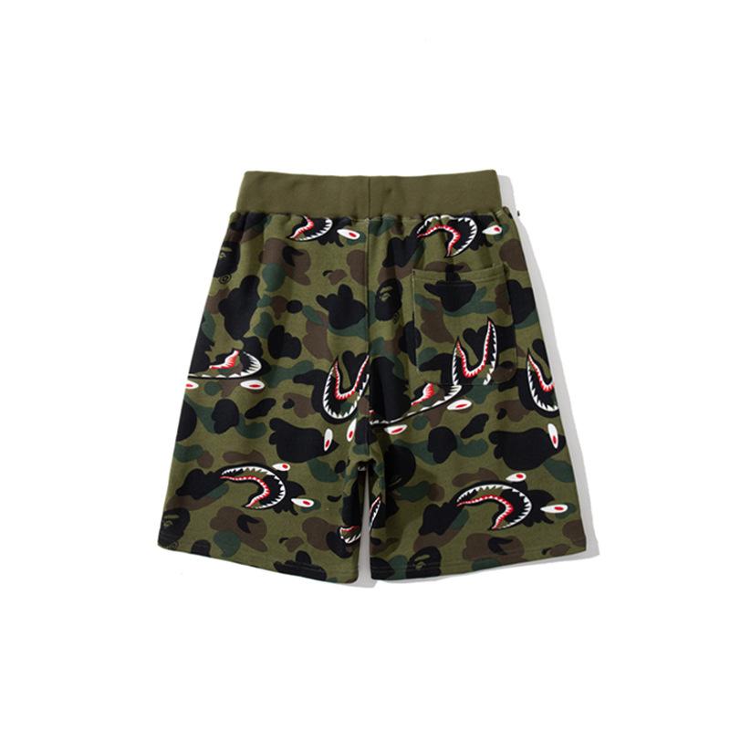Shark Print Shorts Baby Boy and Girl Summer Deformation Shark Head Camouflage Stitching Camouflage Shorts Casual Fifth Pants