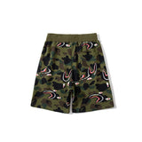 Shark Print Shorts Baby Boy and Girl Summer Deformation Shark Head Camouflage Stitching Camouflage Shorts Casual Fifth Pants