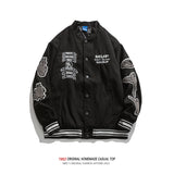 Letterman Jacket Outfit Senior Jackets Varsity Baseball Coat Vintage Overalls Jacket Casual Top