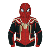 Spider Man Hoodie Printed Zip Hoodie