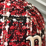 Yankee Baseball Cap Autumn and Winter Woolen Peaked Cap Women's Baseball Cap