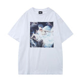 Revenge T Shirt Revenge Paradise Print Short Sleeve High Street Men and Women BF Loose Fog Couple Hip Hop T-shirt