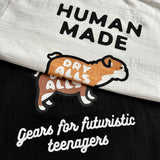 Human Made T-shirt Jarre Aero Bull Pattern Slub Cotton Pocket Embroidery Loose Couple