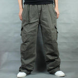 Baggy Cargo Pants for Men Men's Casual Pants Loose Outdoor Overalls plus Size Retro Sports