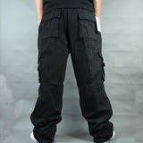 Baggy Cargo Pants for Men Men's Casual Pants Loose Outdoor Overalls plus Size Retro Sports