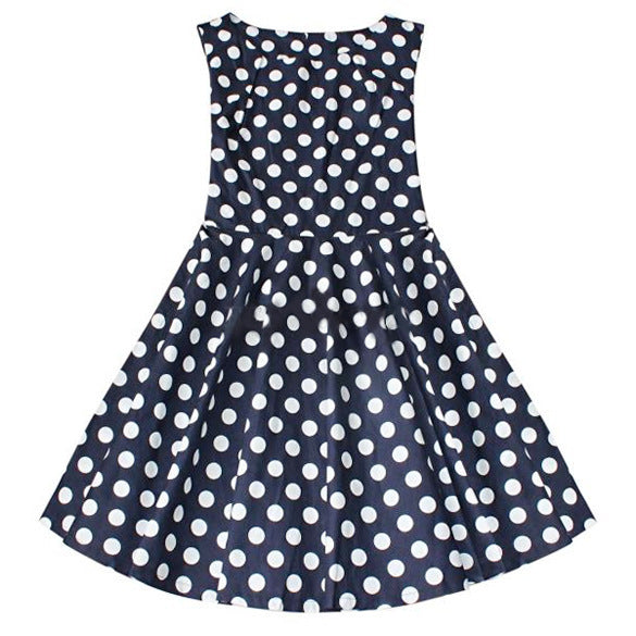 Women Plus Size Midi Dresses Polka Dot Summer Casual Patchwork Polka Dot Dress