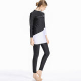 Burkini Swimwear Muslim Fashion Outfits Wetsuit Sun Protection Split Long Sleeve One-Piece Swimsuit