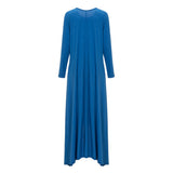 Women Plus Size Maxi Dresses Spring and Autumn Fashion Solid Color Loose Long Dress
