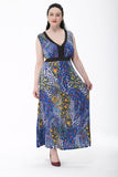 Women Plus Size Maxi Dresses Summer Sleeveless Bohemian Dress