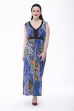Women Plus Size Maxi Dresses Summer Sleeveless Bohemian Dress