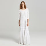 Women Dresses Bohemian Embroidered Maxi Dress