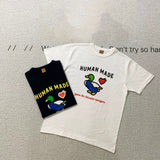 Human Made T-Shirt Slub Cotton Short Sleeve Loose Couple T-shirt