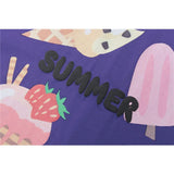 Men's T Shirt Summer Casual Tops Cartoon Candy Printed Short Sleeve T-shirt Men's round Neck Half Sleeve Street Fashion Loose Half Sleeve