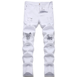 J Shaped Jeans Men's Pants Trendy Slim Denim Straight-Leg Pants