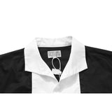 Cavempt Ce Life Cav @ Empt off Center Workwear Black and White Color Matching Short Sleeve Shirt