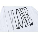Vlone Sweatshirt Fall Men's Clothing Printed Loose Street Pullover round Neck Long Sleeves Sweater Men