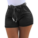 Women Plus Size Fashion Casual Denim Shorts