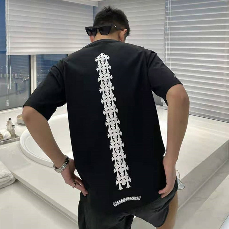 CHH Chrome Heart T Shirt Spring/Summer Printed round Neck Short Sleeve T-shirt for Men and Women