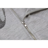 Rrr123 Hoodie Butterfly Rhinestone Hooded Sweater