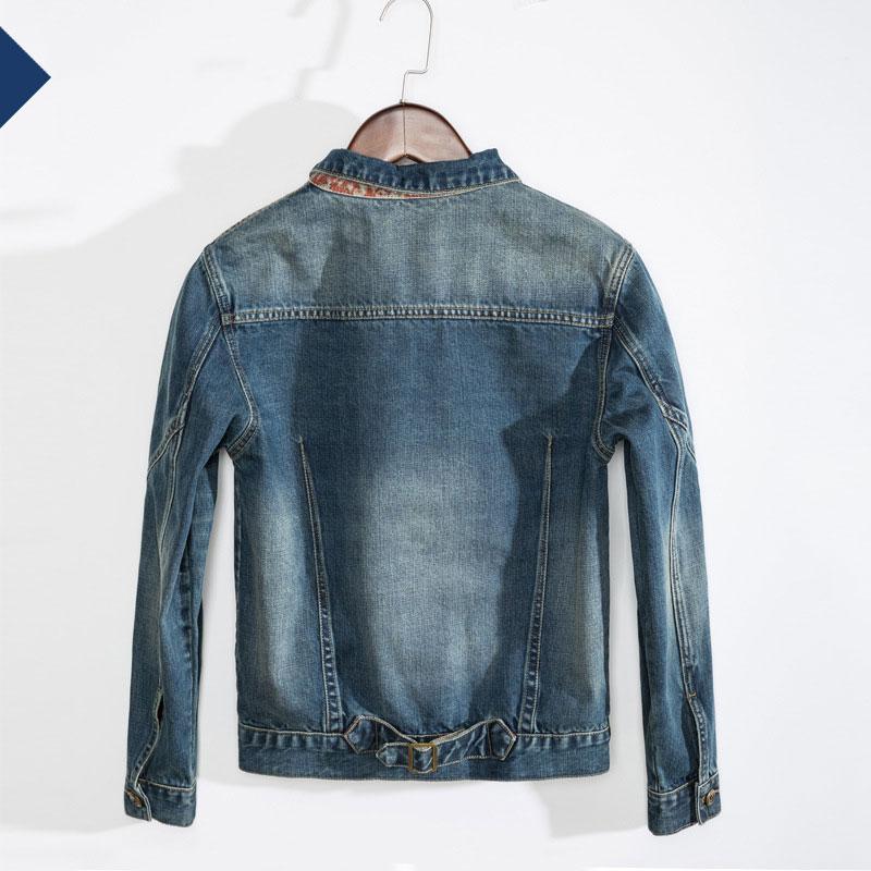 Cotton Solid Men's Denim Trucker Jacket Mens Spring Autumn Casual Slim Fit Bomber Jackets Men Jean Coat Men Outwear Male Cowboy Printed