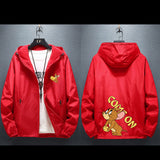 Tom and Jerry Hoodie Spring and Autumn Men's Raccoon Large Size Loose