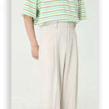 Men Suit Pants Trendy All-Matching Straight Mid-Waist Suit Pants