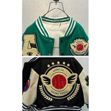 Toddler Boys Jackets Boys' Coat Spring And Autumn Children 'S Baseball Uniform