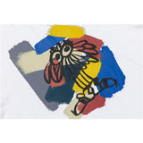 Men T Shirt Summer Casual Tops Men's Clothes Summer Wear Vintage Men's round Neck Short Sleeve Casual Loose Cartoon Printed T-shirt