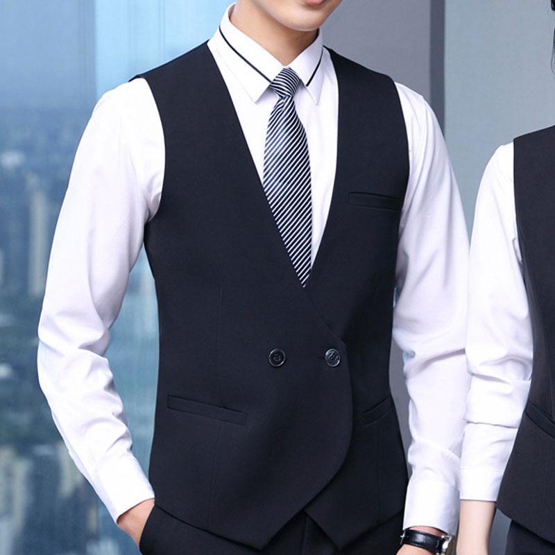 Mens Dress Vests Men's Vest Casual Jacket Business Waistcoat Vest Suit Fall Men's Clothing