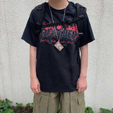 Thrasher T Shirt Summer Flame Loose Couple T-shirt