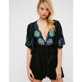 Women Dresses Summer Embroidered Flower Dress