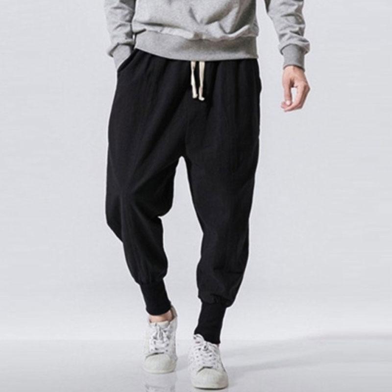 Linen Pants Straight Leg Pants Drawstring Lightweight Elastic Beach Pants Spring and Summer Retro Pants Linen Casual Pants