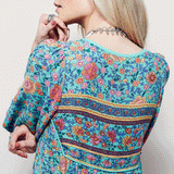 Beth Dutton Bohemian Dress Summer Spring Midi Dresses Printed Women's Long Dress