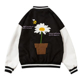 Varsity Jacket for Men Baseball Jackets Vintage Towel Loose Coat for Women