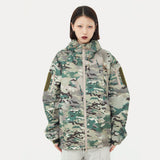 Nina Parker Camo Jacket Camouflage Winter Thick Cotton Clothing Shell Jacket