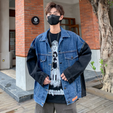 Spray Painted Jacket Spring and Autumn Graffiti Jacket Denim Jacket Coat Women