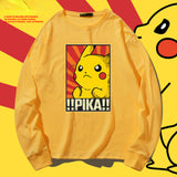 Men and Women Pokemon Pikachu Hoodie Detective Anime Long Sleeve T-shirt