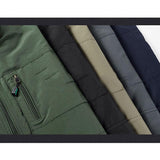Men Utility Vest Work Zipper Tactical Work Vest Slim Pocket Jacket Men's Vest Spring and Autumn Vest Multi-Pocket Trendy Vest