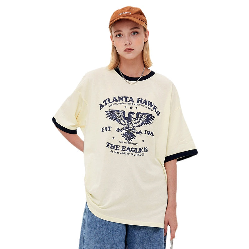 Blackair T Shirt Loose Couple Summer Half Sleeve Men