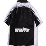 Off White T shirt Formal Shirt Spring/Summer Arrow Print Slash Short Sleeve Shirt for Men and Women
