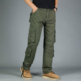 Baggy Cargo Pants for Men Spring and Autumn Overalls Men's Casual Pants Loose Straight Trousers Multi-Pocket Pants