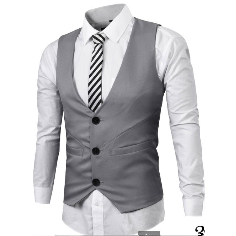 Mens Dress Vests Men's Vest Casual Jacket Business Waistcoat Autumn and Winter Clothing Business Casual Vest Vest