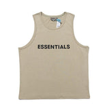 Fog T Shirt Double Line Letter Tshirt Vest Men's Clothing plus Size Retro Sports High Street Top Fear Of God